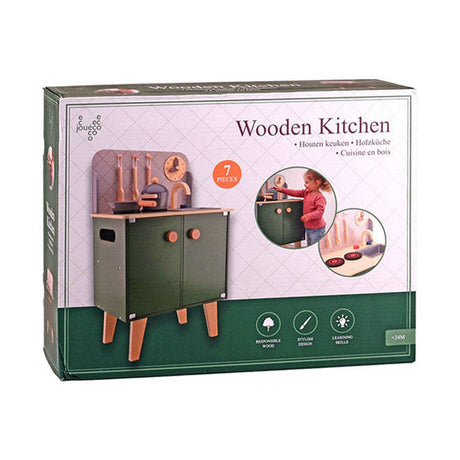 Joueco houten keuken met accessoires