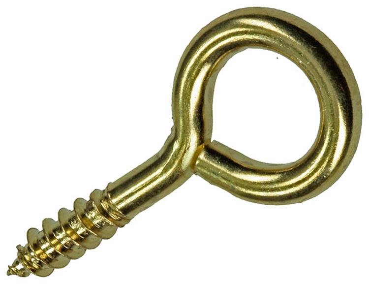 Mack 1019694 - oczko śrubowe mosiężne 3 szt. 3,5 x 20mm | 10 sztuk
