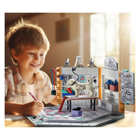 Kolorowy salon dla psów Playmobil - 71514