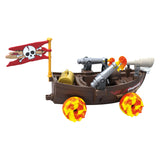 Playmobil | zabawne gwiazdy | Rasendes łódź piracka | zabawka od 4 lat | prezent dla dzieci | Autko | z funkcją strzelania rückzugmotor | 71717