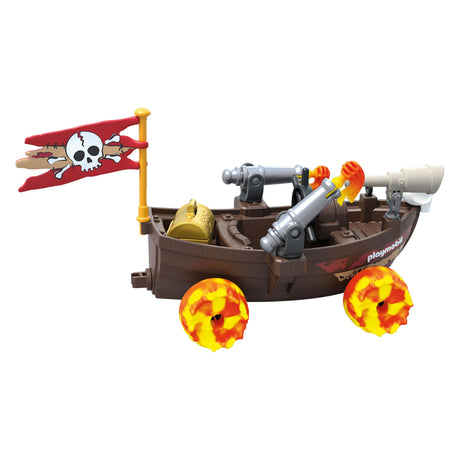 Playmobil | zabawne gwiazdy | Rasendes łódź piracka | zabawka od 4 lat | prezent dla dzieci | Autko | z funkcją strzelania rückzugmotor | 71717