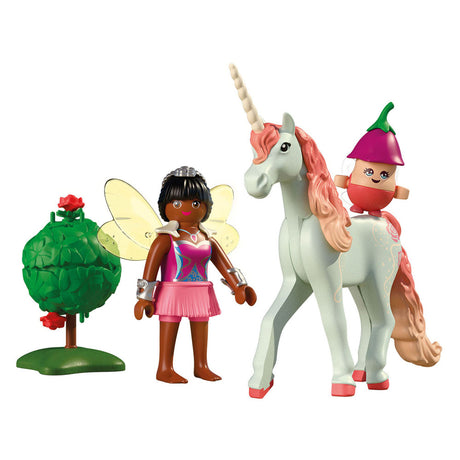 Playmobil | magiczne jednorożce | kolekcjonerska róża jednorożca z wróżką | pomysłowy zestaw do zabawy dla fanów jednorożców | wymienne akcesoria z magicznymi detalami | idealny prezent dla dzieci od 4 lat | 71841