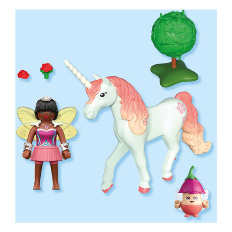 Playmobil | magiczne jednorożce | kolekcjonerska róża jednorożca z wróżką | pomysłowy zestaw do zabawy dla fanów jednorożców | wymienne akcesoria z magicznymi detalami | idealny prezent dla dzieci od 4 lat | 71841