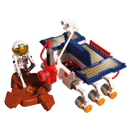 Playmobil kosmiczny łazik eksploracyjny Marsa | astronauta - mobilny łazik z wierceniem paneli słonecznych | wysokiej jakości zestaw zabawek kosmicznych dla dzieci w wieku od 4 lat | 72012