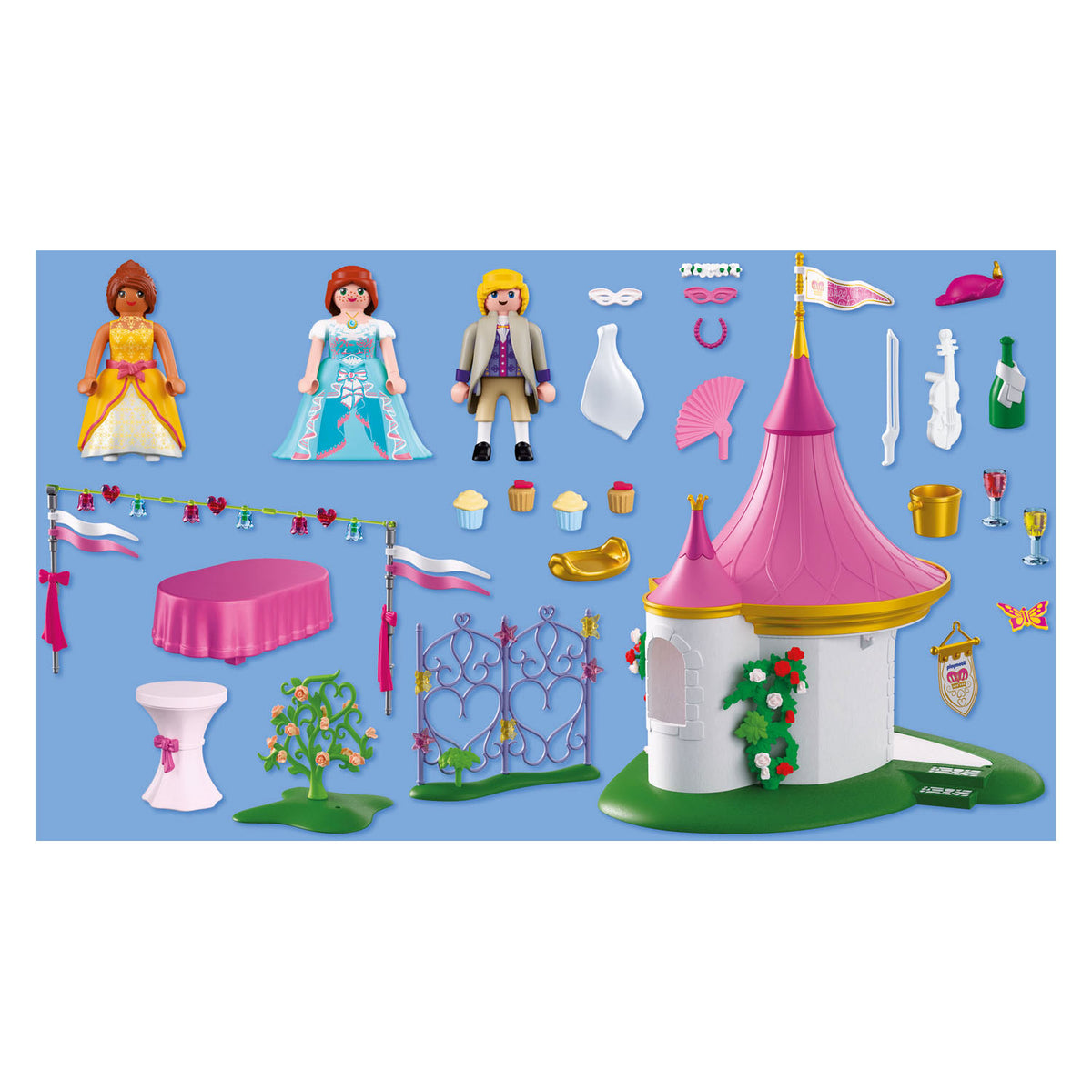 Playmobil princess gemaskerd bal in het paviljoen - 72052