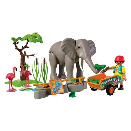 Playmobil zwierzęta przyjaciele słoń z opiekunem zoo - 72068