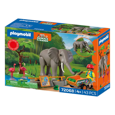 Playmobil zwierzęta przyjaciele słoń z opiekunem zoo - 72068