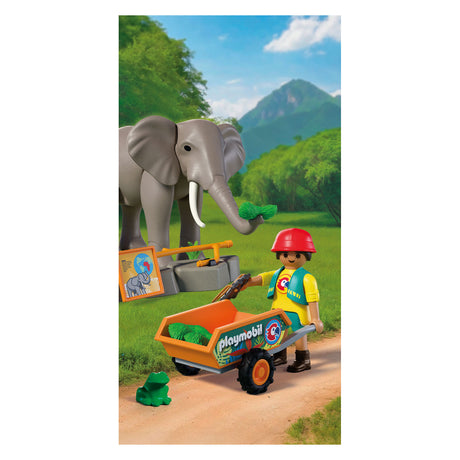 Playmobil zwierzęta przyjaciele słoń z opiekunem zoo - 72068