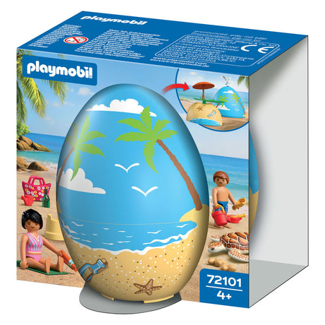 Playmobil speel-ei strandvakantie strand speelgoed verrassingsei 72101.