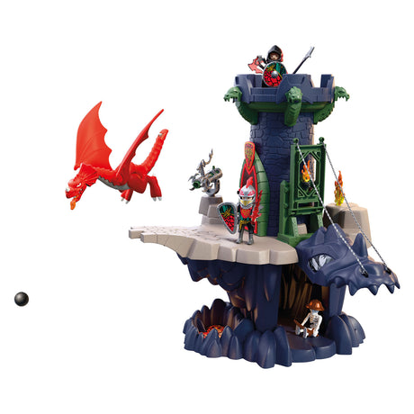 Playmobil knights drakenridders toren ridderkasteel met draak.