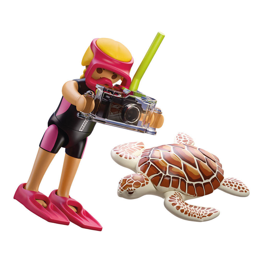 Playmobil specials duiker met schildpad - 72151