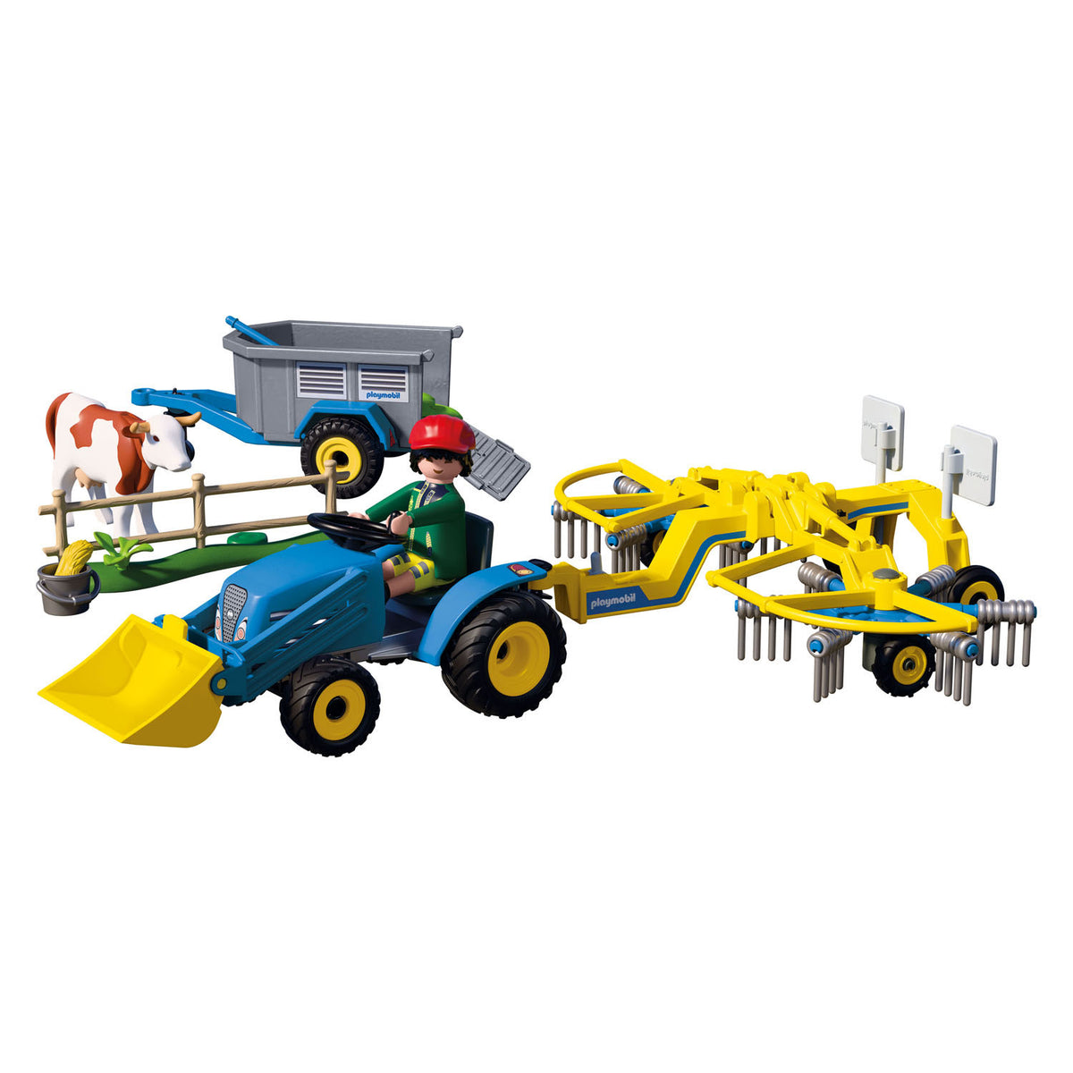 Playmobil country kleine tractor met hooimaaier - 72163