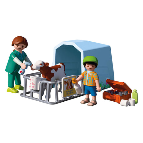 Playmobil country dierenarts boerderij speelset kalfje verzorgen 72167.