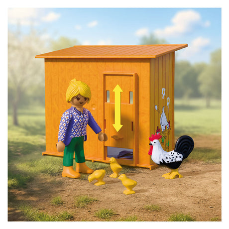 Playmobil country kippenhok boerderij speelset met dieren 72168.