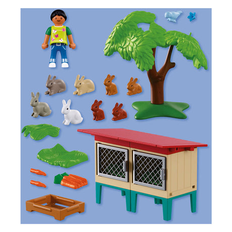 Playmobil country konijnenhok speelset boerderij dieren 72170.