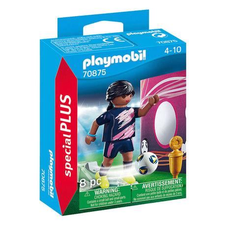 Specjalny piłkarz Playmobil ze ścianką bramkową - 70875