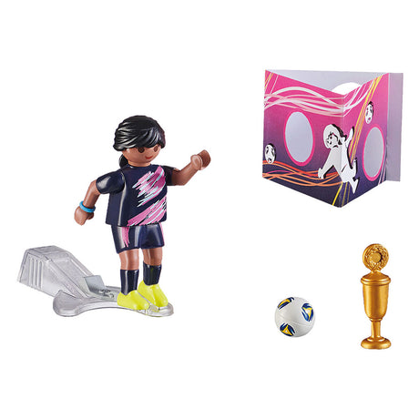 Specjalny piłkarz Playmobil ze ścianką bramkową - 70875