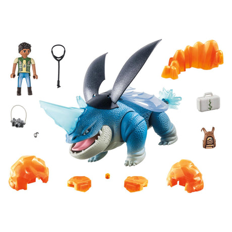 Playmobil smoki: plowhorn d'angelo z dziewięciu królestw - 71082