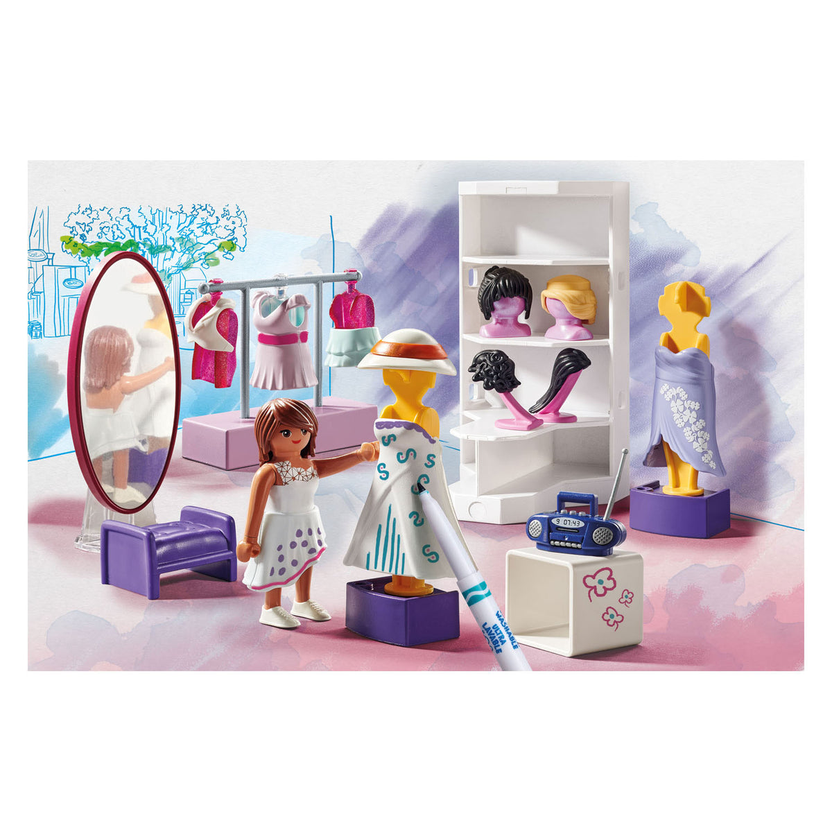 Zestaw mody Playmobil Color Color 71373
