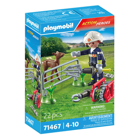 Playmobil Action Heroes Ochrona zwierząt Brygada strażacka - 71467