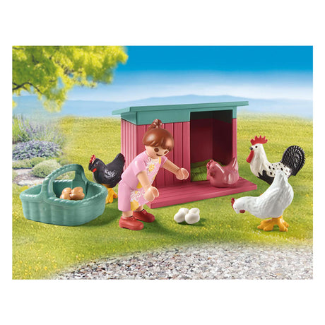 Playmobil MyLife Mała farma kurczaka w ogrodzie