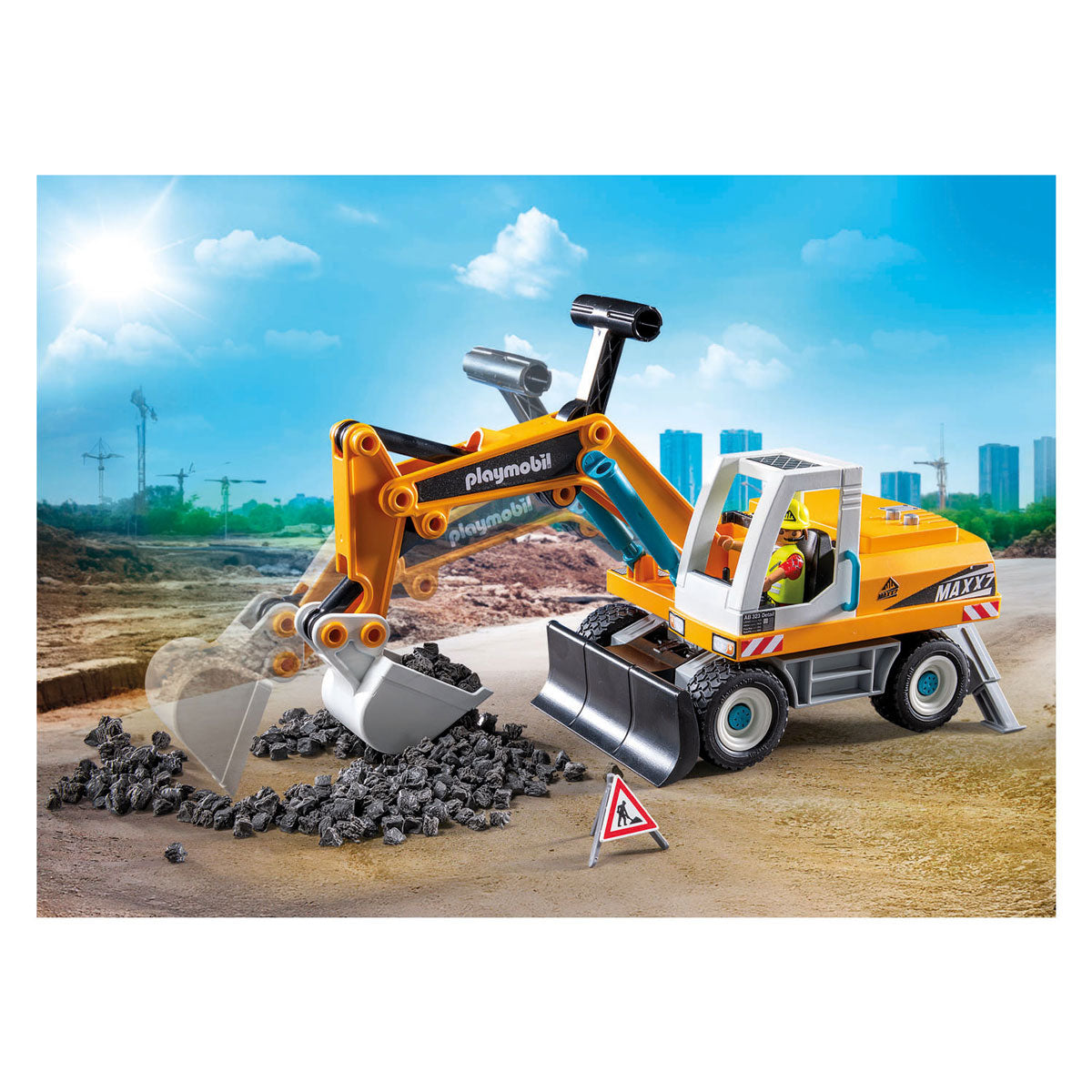 Playmobil Action Heroes duża koparka 71749