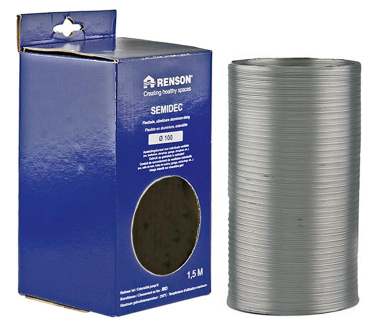 Renson 1006196 - aluminiowa elastyczna średnica 100 1500 mm | 2 szt
