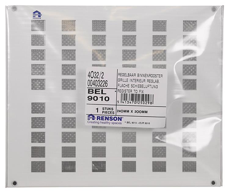 Renson 1006629 - róż.4032 2 ral 9010 240x200mm | 2 szt