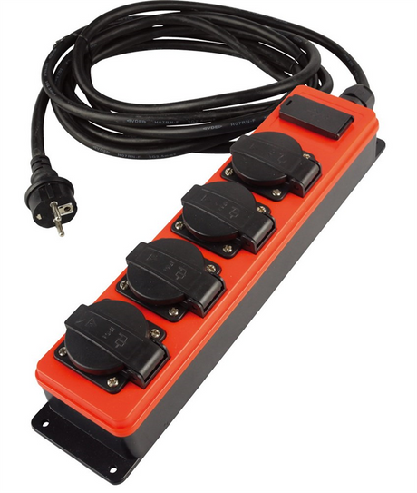 Gniazdo stołowe Qwattpro 4-V RA i USB 5mtr 3x2,5