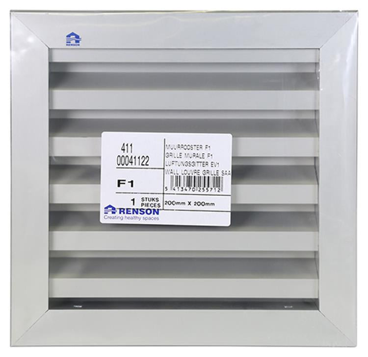 Renson 1013881 - kratka ścienna 411 f1 200x200mm | 2 szt