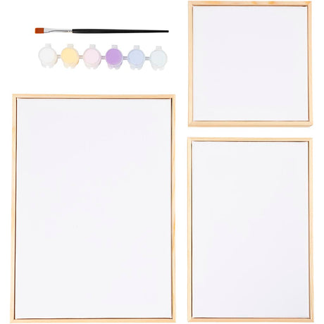 Firma Creativ https: www.cchobby.nl mix-of-stretched-canvas-pastelcolors-1-box