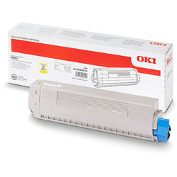 Toner do oki mc873 oryginalny żółty