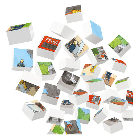 Puzzle klocki Hubelino Straż Pożarna - 35 elementów.