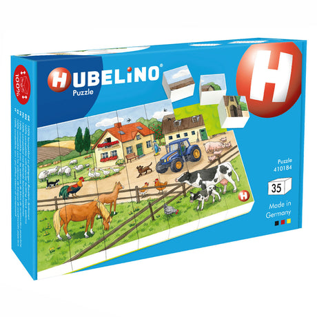 Puzzle klocki Hubelino Życie na farmie - 35 szt.
