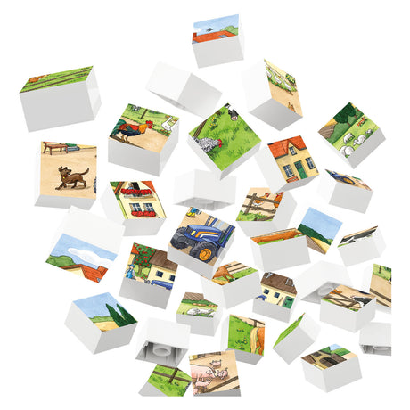 Puzzle klocki Hubelino Życie na farmie - 35 szt.