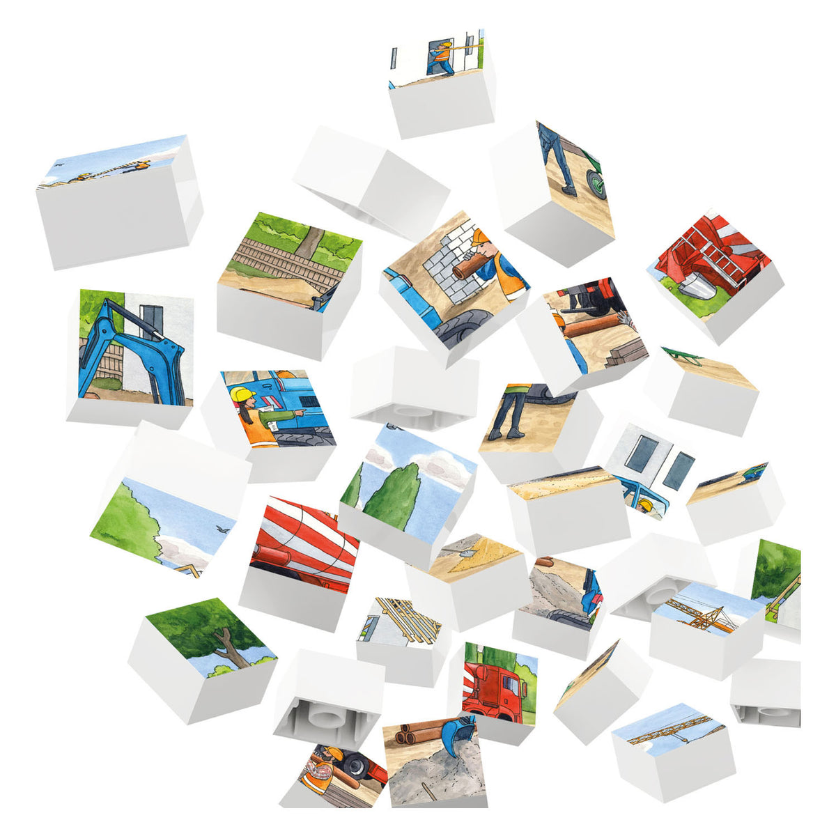 Hubelino Block Puzzle na placu budowy, 35st.
