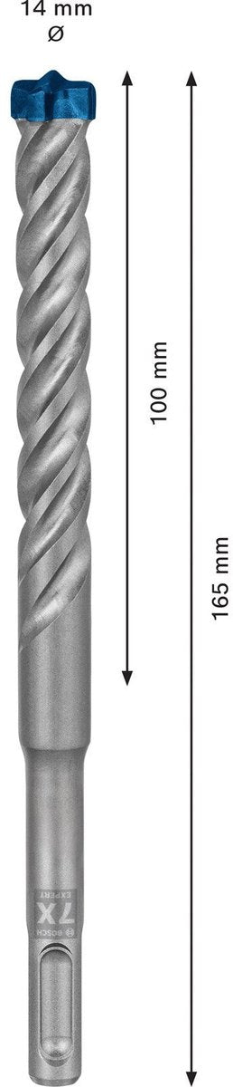 Wiertarka udarowa Bosch expert sds plus-7x 14 x 100 x 165 mm