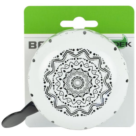 Szeroki ding dong bel groot mandala zebra czarny na mapie