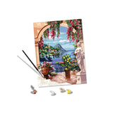 Zestaw farb Ravensburger według numerów - pakiet artystyczny Lago Maggiore.