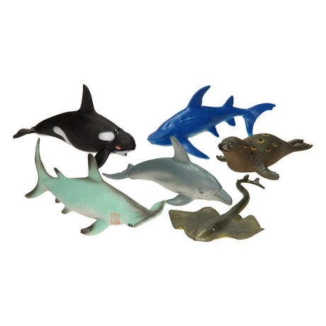 Johntoy Animal World Zwierzęta oceaniczne 6 w torbie