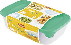 Curver verse go voedselcontainer 0,45l vierkant groen