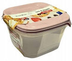 Curver verse go voedselcontainer 0,25l+0,8l+1,7l vierkant beige