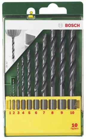 Akcesoria Bosch, 10-częściowy zestaw wierteł do metalu HSS-R | 2607019442 - 2607019442