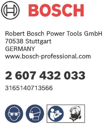 Akcesoria Bosch celulozowy płaski filtr plisowany gazowy 35-55 | 2607432033 - 2607432033