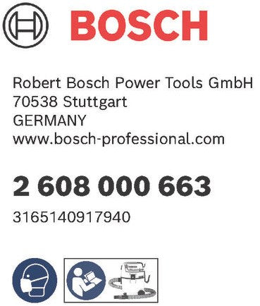Akcesoria Bosch filtr harmonijkowy gazowy 18v-10 l profesjonalny - 1st. - 2608000663