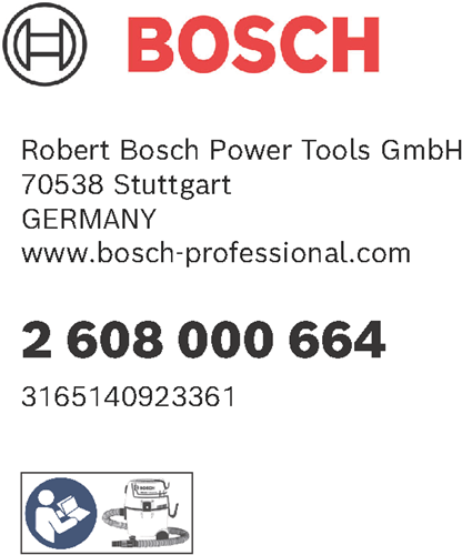 Akcesoria Bosch akcesoria Bosch 2608000664 filtr, powierzchnia filtra 230 cm², 97 x 79 x 30 mm, nadaje się do gazu 18v-1