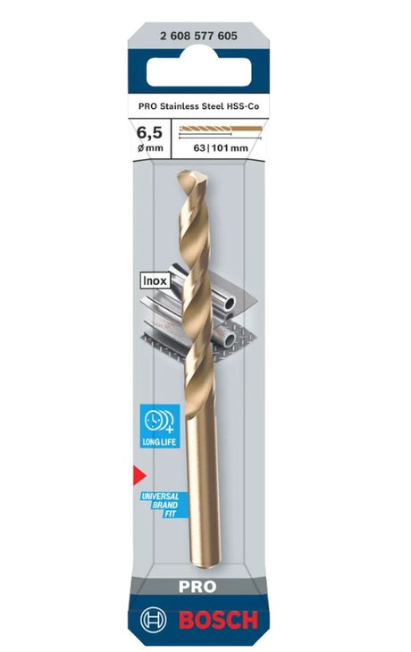 Bosch metaalboor hss-co 6,5 63mm 1szt.