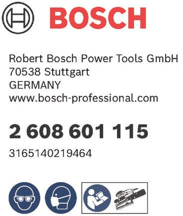 Akcesoria Bosch gex 125-150 talerz szlifierski średni 150 2608601115 - 2608601115