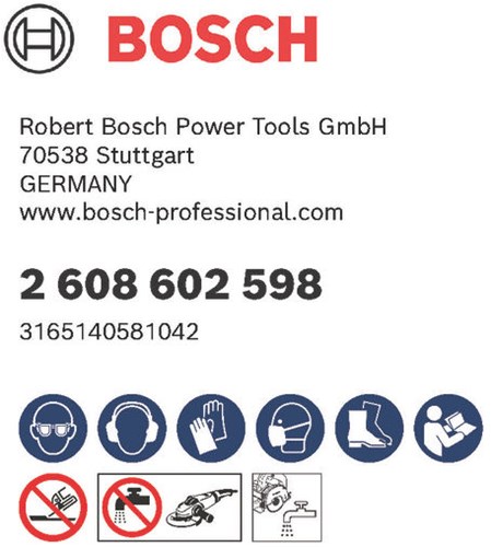 Bosch - tarcza diamentowa standard do cięcia kamienia 125 x 22,23 x 1,6 x 10 mm