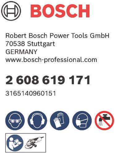Akcesoria Bosch tarcza fibrowa x-lock, 125mm, g 24, r444, expert for metal - 1 szt. - 2608619171
